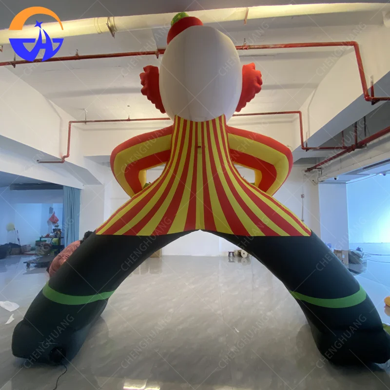 Customized large inflatable clown arch model with blower outdoor advertising activity inflatable decorative props