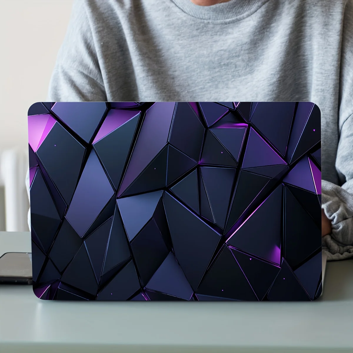 Vinyl Laptop Beige Sticker, 2 Piece Scratch Resistant DIY Art Case for Laptops and Cars - Easy to Apply and Durable Design