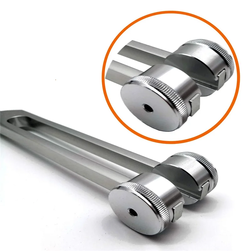 XSXS-Aluminum Alloy OM136.1 Hz Tuning Forks With Hammers Set Chakra Tuning Forks For Nervous System Testing