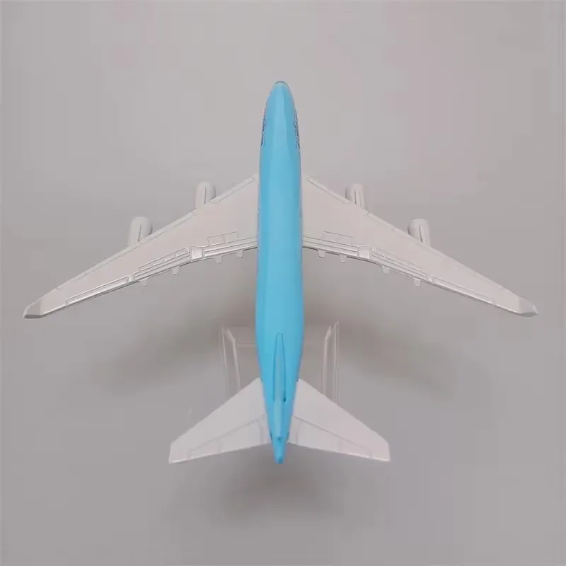 16CM 1:400 Scale 747 Alloy Metal Aircraft Model B747 Korea Air Korean with Aircraft Stand Collectible Gift Display Model Ornamen