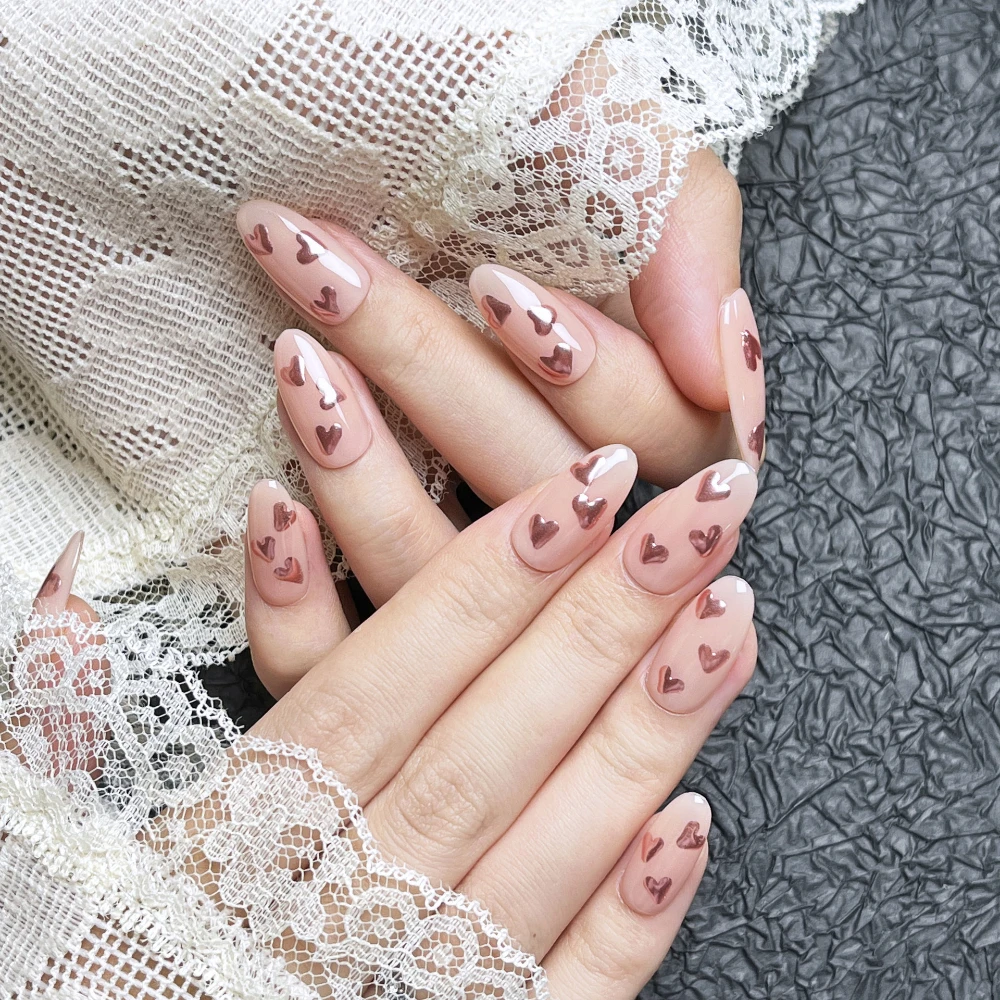 

10 Pcs Handmade Press On Nails 2024 White French Luxury Diamonds 3D Limite Almond False Nails Design Art DIY Nails with Set