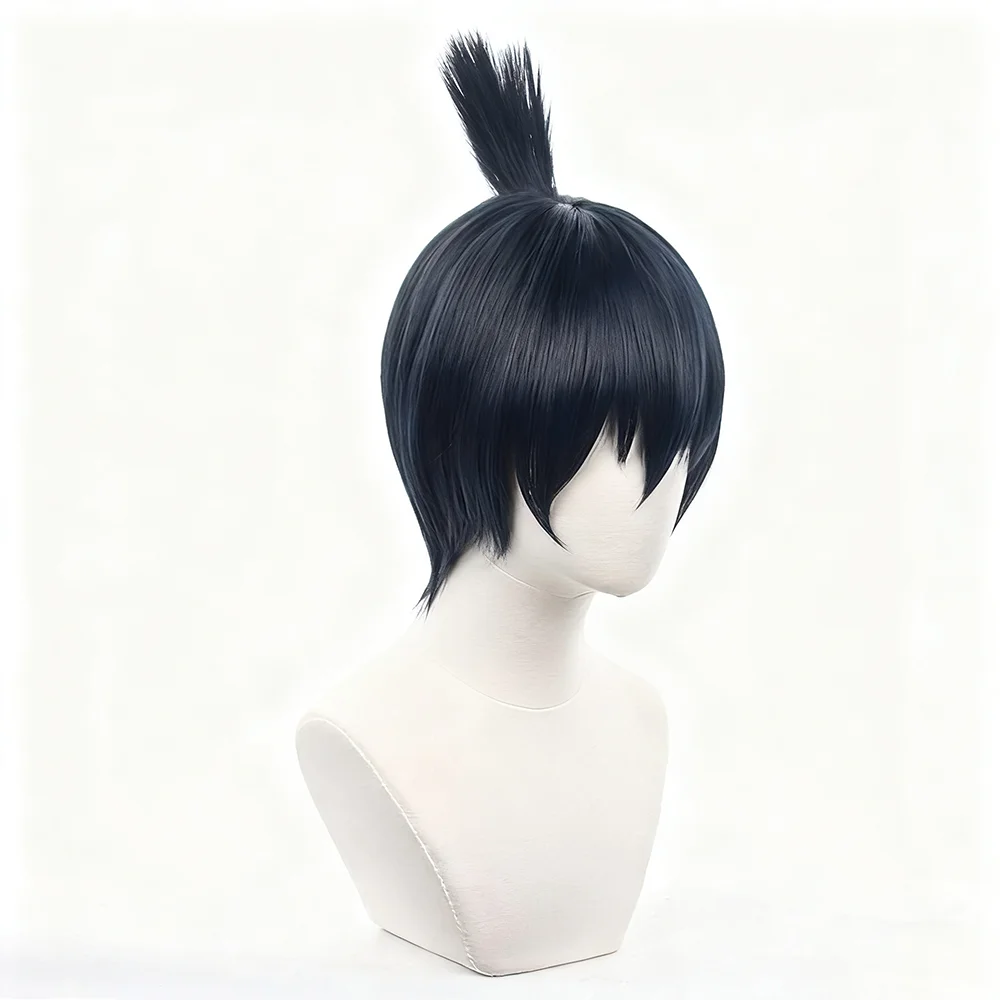 Anime motosserra hayakawa aki cosplay peruca adulto homem cabelo curto resistente ao calor peruca sintética halloween prop