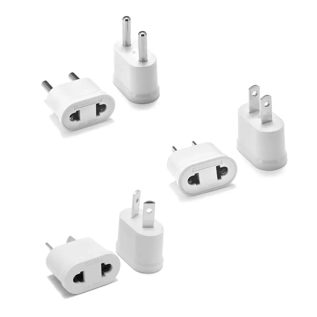 US To EU Plug Adapter American To Euro European Power Adaptor Converter EU To US AU Travel Adapter Electrical Charger Outlets