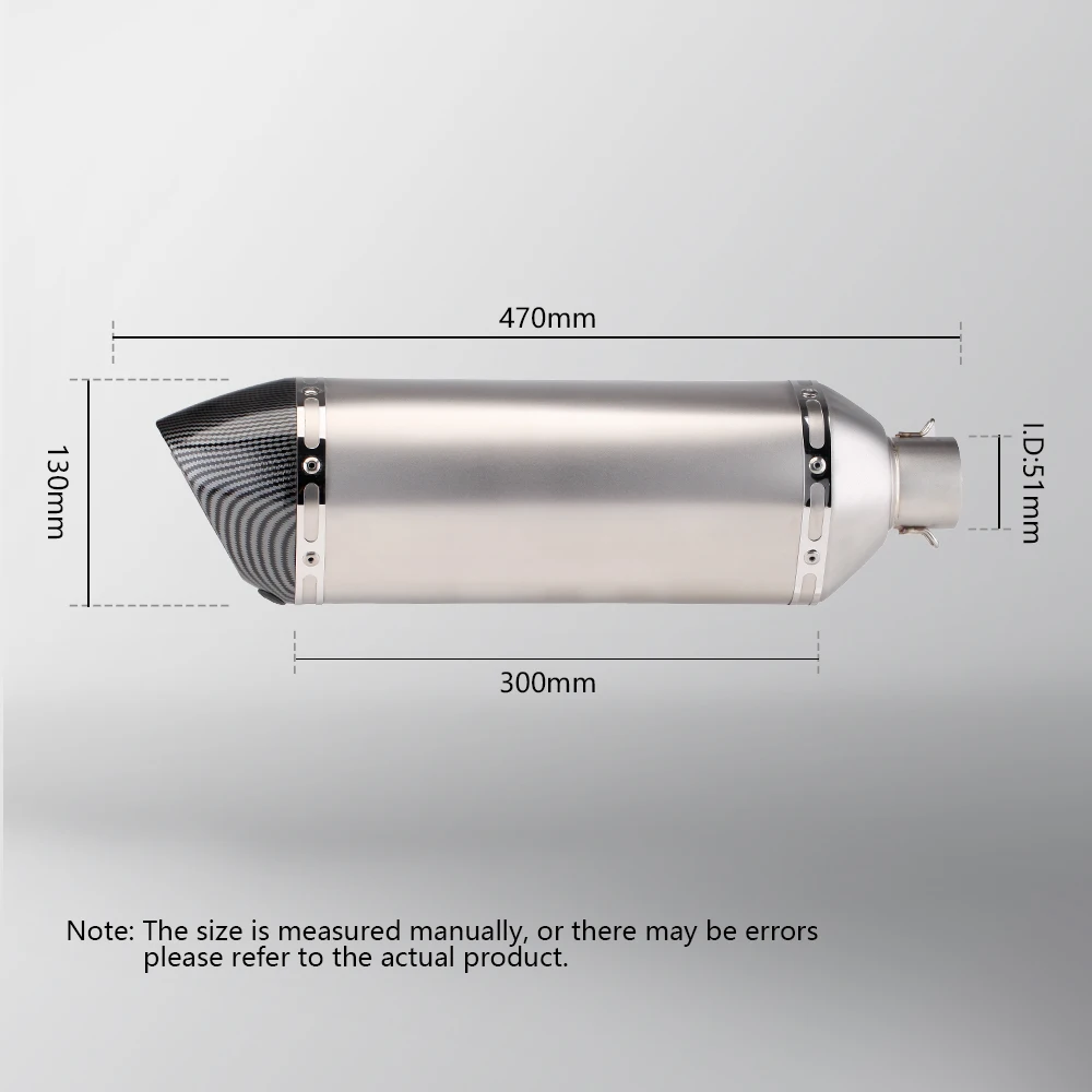 Full System Motorcycle Exhaust Modify For Cfmoto NK250 250SR NK300 300SR Front Link Pipe Connect 470MM Carbon Fiber Muffler Tube