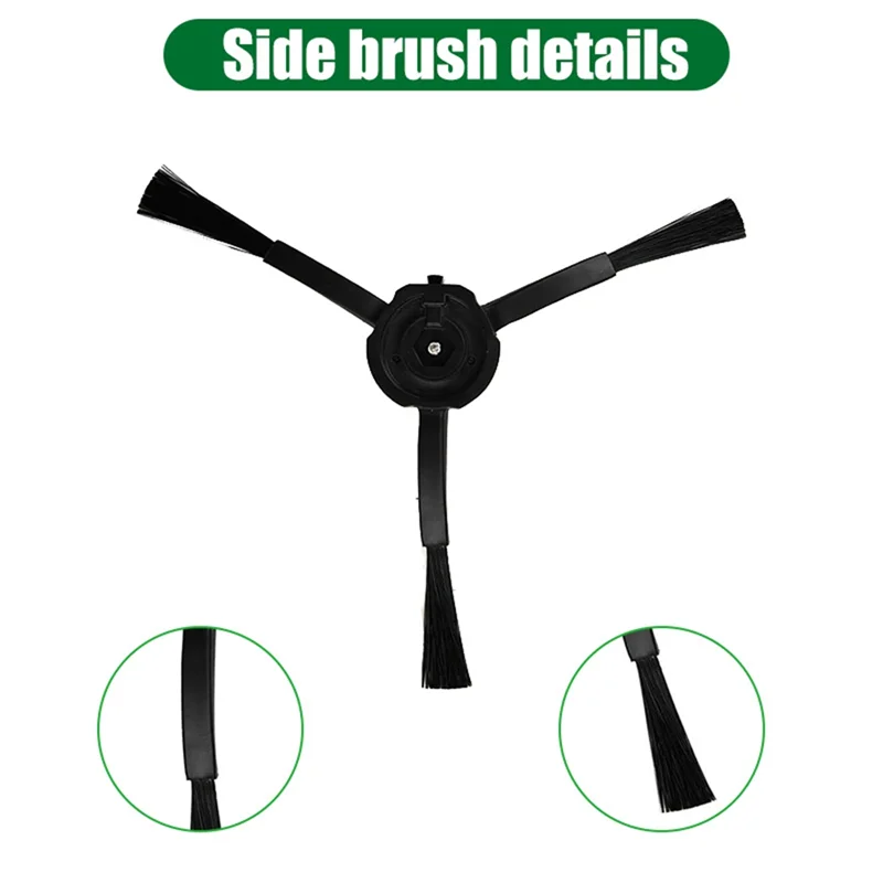 قطع غيار مكنسة الروبوت A02V لـ Roborock Qrevo Pro/Qrevo Maxv/Qrevo S- الفرشاة الرئيسية، الفرشاة الجانبية، قماش الممسحة، فلتر HEPA، الغبار Ba