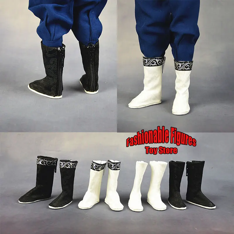 

In Stock 1/6 Male Soldier Chinese Ancient Flat Bottomed Boots Doll Hanfu Accessories For 12Inches Action Figure Body