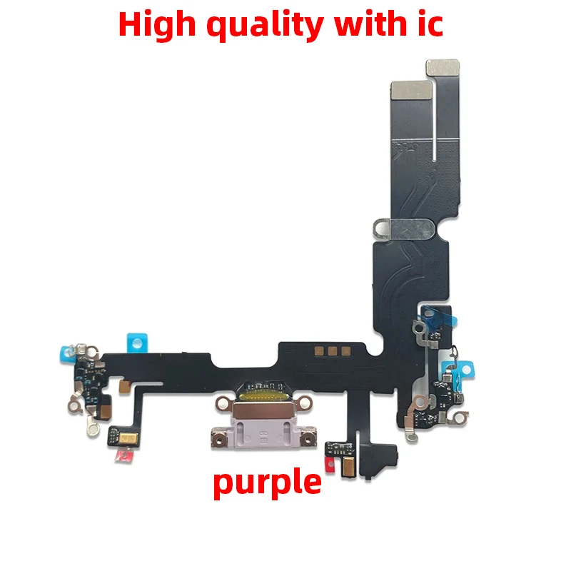 New 1:1 with IC For iphone 14 plus 14plus Charging Port Flex Microphone Mini USB Charger Dock Connector Repair Replacement