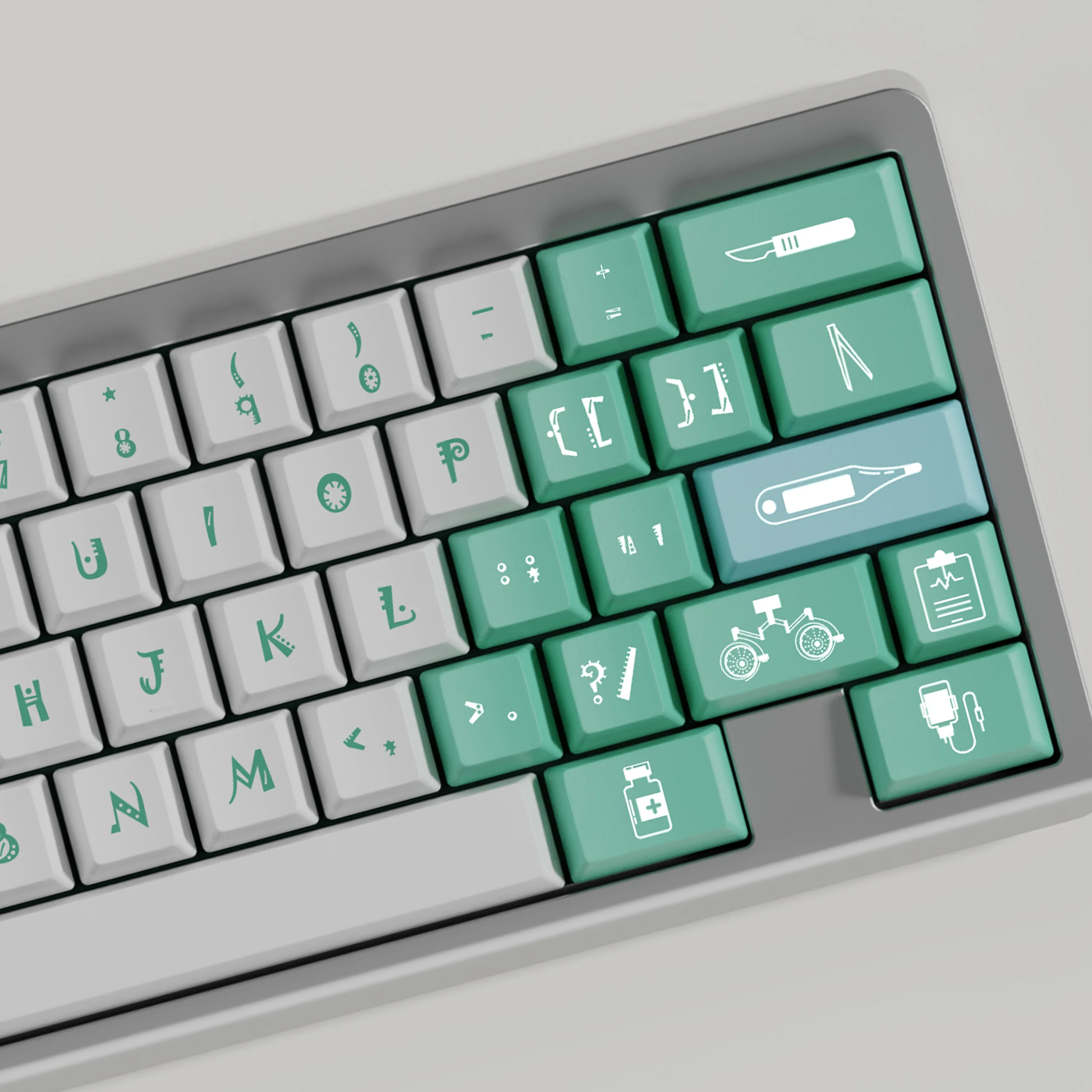 

Customized keyboard pbt sublimation original factory height keycap split space-Medicine