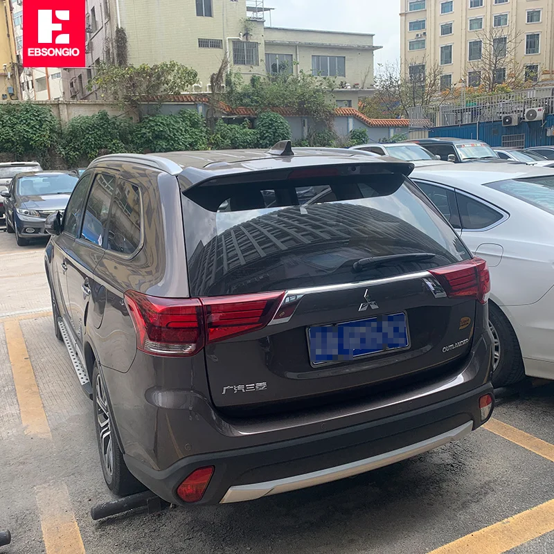 High Quality ABS Plastic Unpainted Color Rear Roof Spoiler Tail Trunk Boot Lip Wing For Mitsubishi Outlander 2013-2020