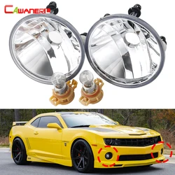 1 Pair Car Front Fog Light Assembly with PSX24W Halogen Lamp 4300K Warm White For Chevy Chevrolet Camaro 2010 2011 2012 2013