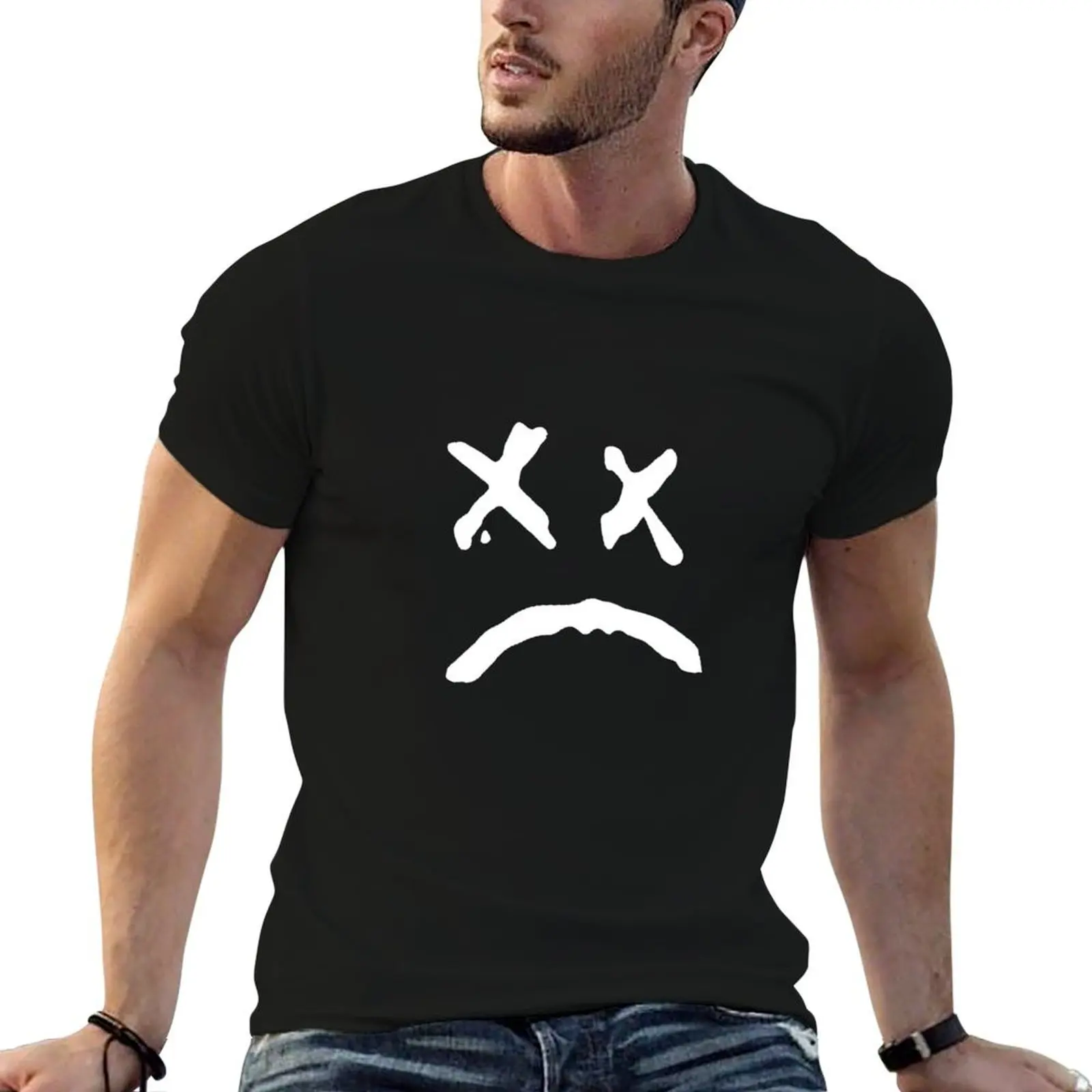 Lil Peep 'The Peep Show' Design T-Shirt Basic Solid Color Casual Tee Shirt