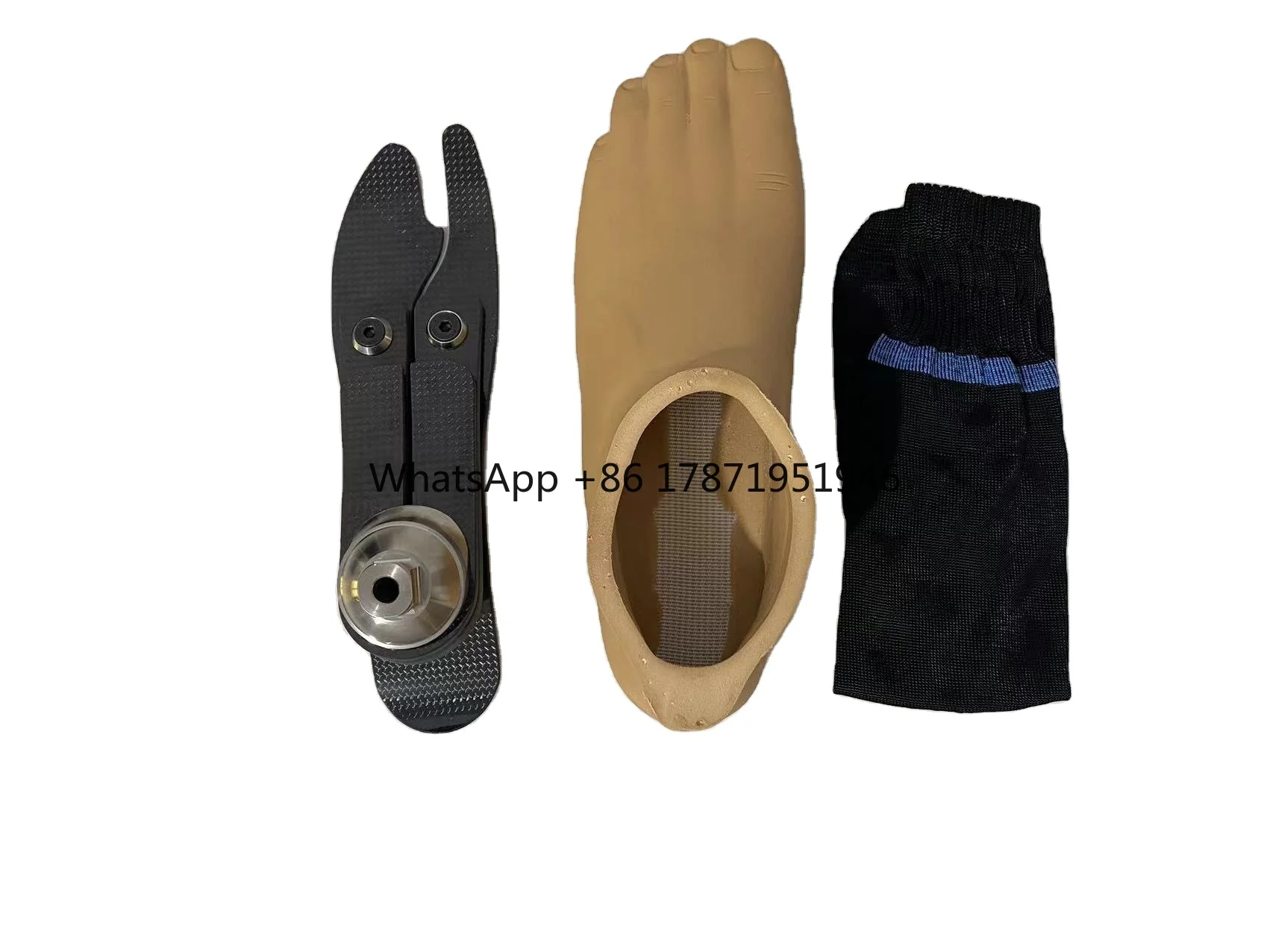 Carbon fiber heel carbon fiber foot prosthetic foot split toe design  amputees