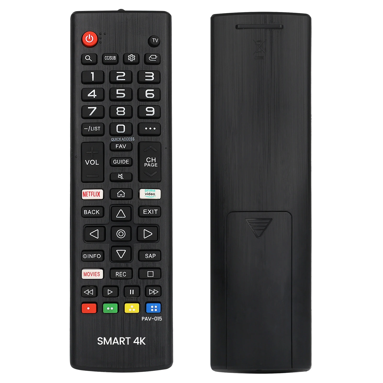 Smart 4K TV Remote Control Replacements For AKB75675313 UN UM Series No Voice Infrared Controller With Netflix Prime Video