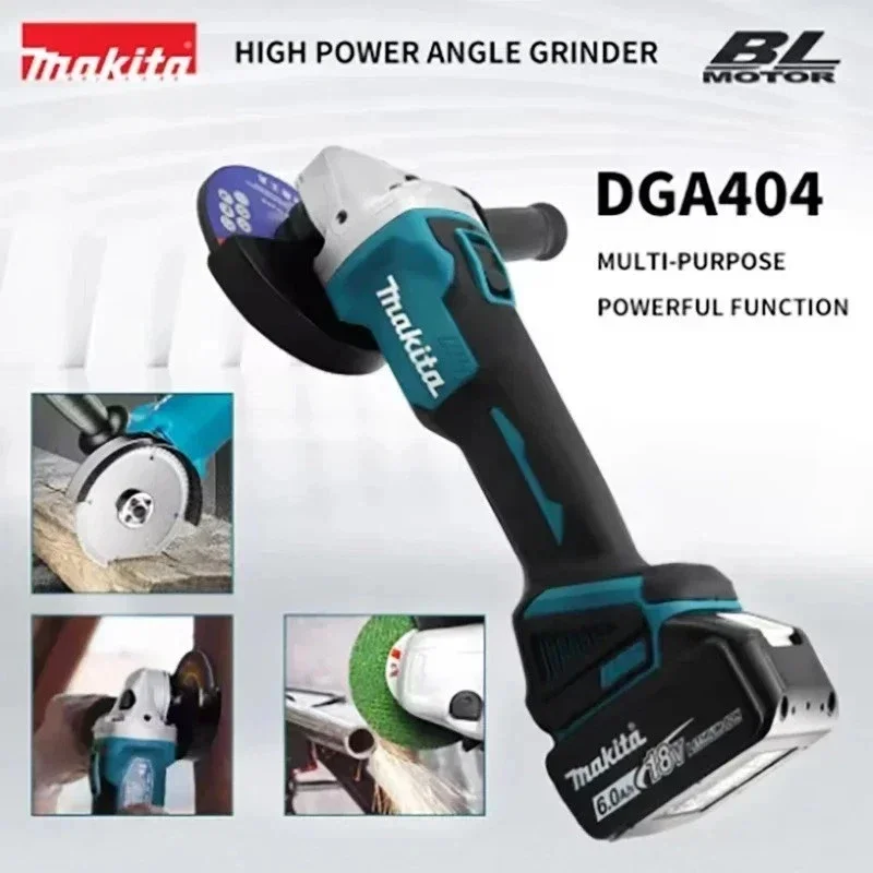 

Makita NEW DGA404 100mm Brushless Angle Grinder Variable Adjustment Cordless Grinding Cutting Woodworking Tool For 18V Battery