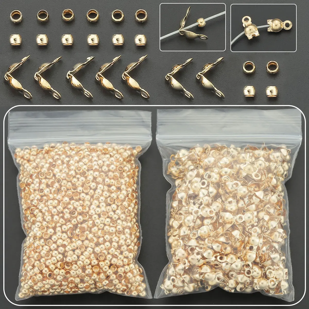 240 PCS jewelry clasps manufacturing parts, suitable for DIY pendants, beads, bracelets, necklaces and accessory production.