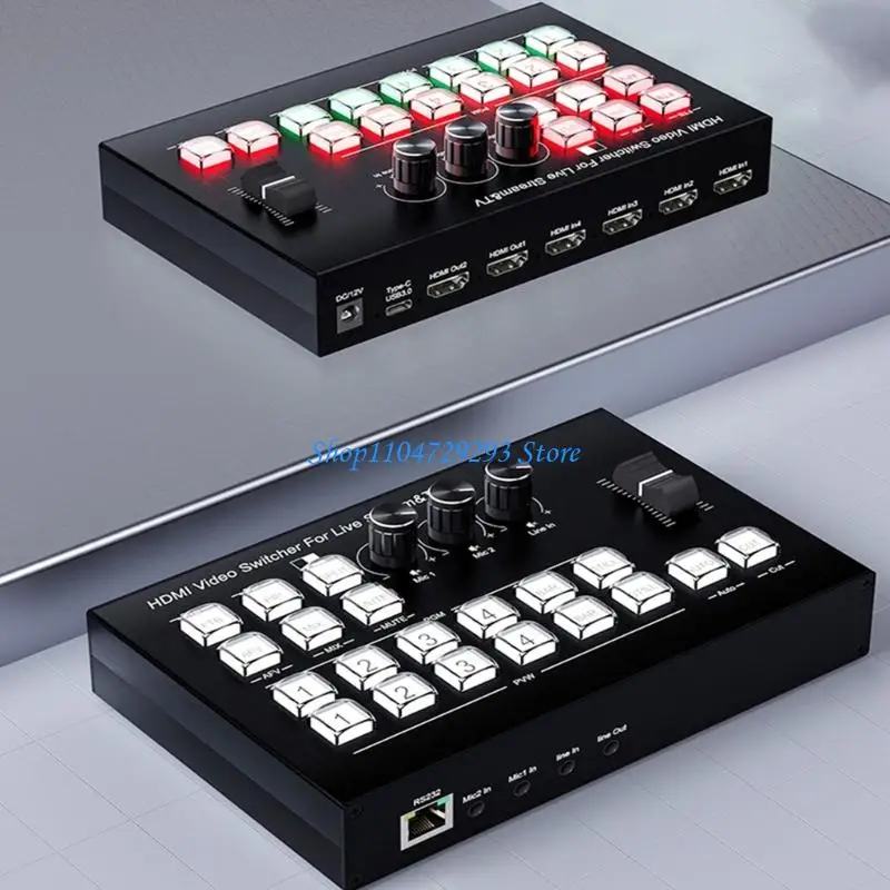 Y2GD Production Switcher หน้าจอการประมวลผล 30Hz แสดงระบบผสมเหตุการณ์สด