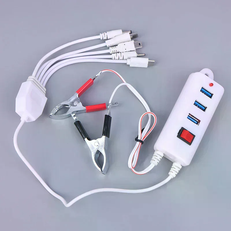 3usb Clip With Switch Charger Mobile Phone Usb Interface Universal Battery Kids Room Decoration