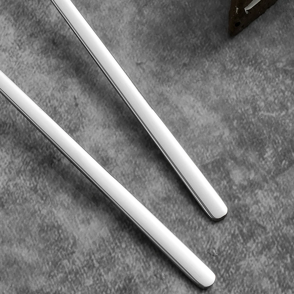 

2pcs Stainless Steel Ice Cream Spoons Long Handle For Tea Coffee Cocktail Ice Scoop Reusable Flat Pointed Head Kitchen