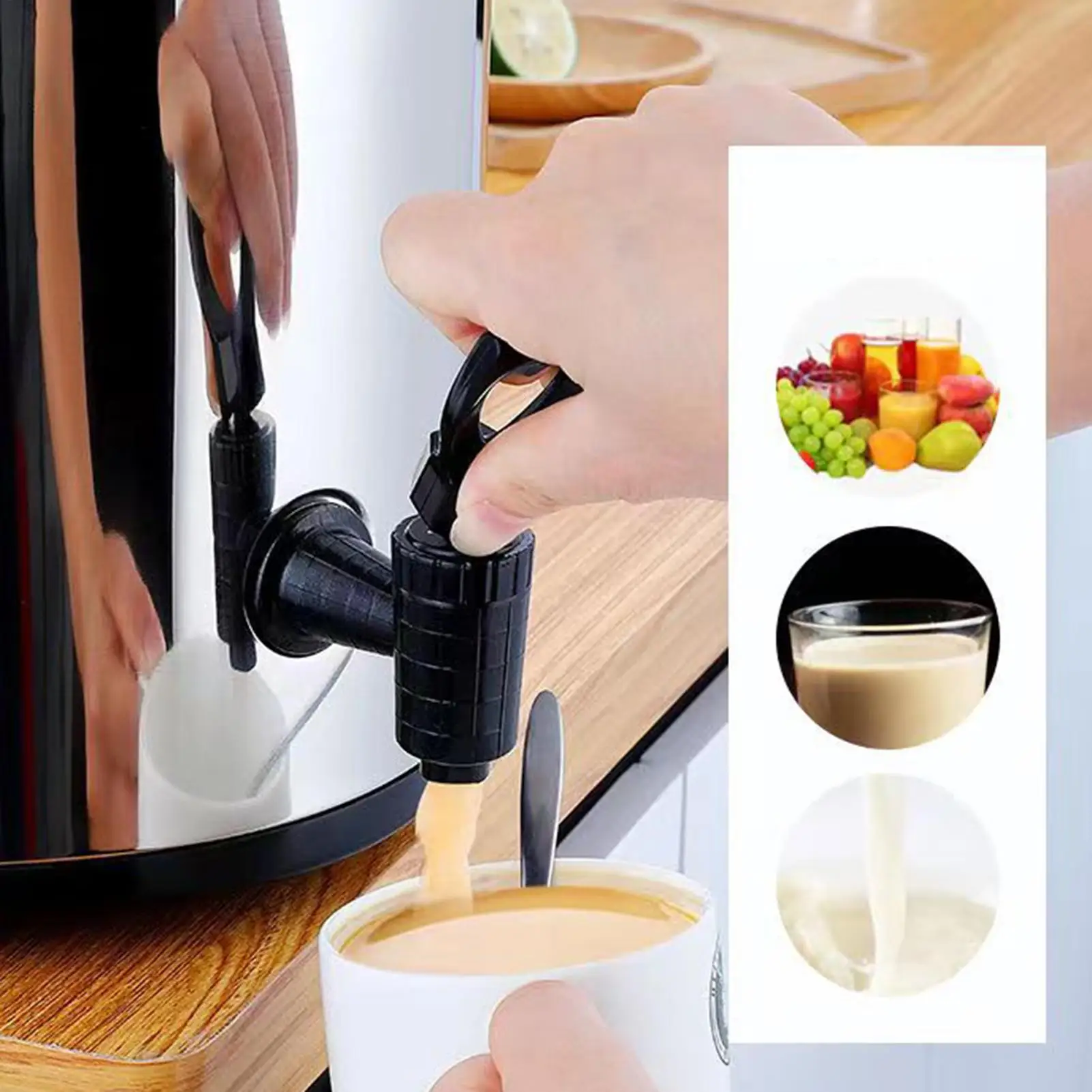 

Диспенсер для напитков с краном, двухстенный контейнер для сока, большой емкости, из нержавеющей стали, для горячей воды и напитков