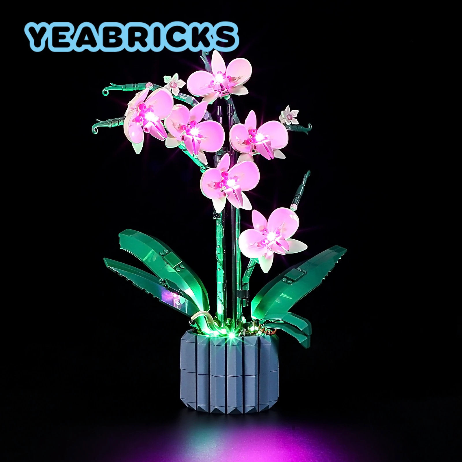 Yeabricks kit de luz led para 10311 orquídea blocos de construção conjunto (para não incluir o modelo) tijolos brinquedos para crianças