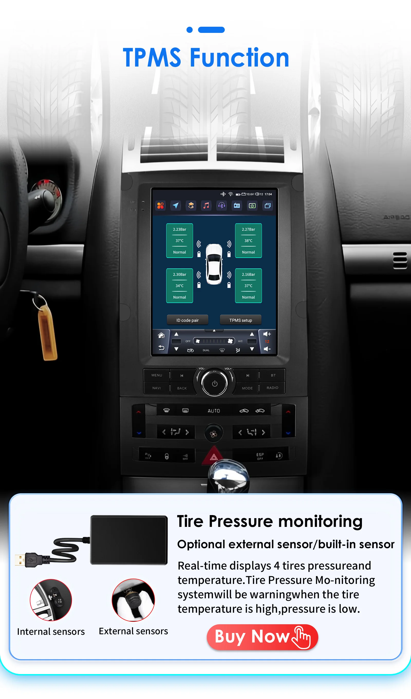Hizpo Autoradio im Tesla-Stil für Peugeot 407 CC SW 407CC 2004 - 2011 Stereo Multimedia GPS Autoradio Intelligentes Carplay 9,7 Zoll – Detail 32
