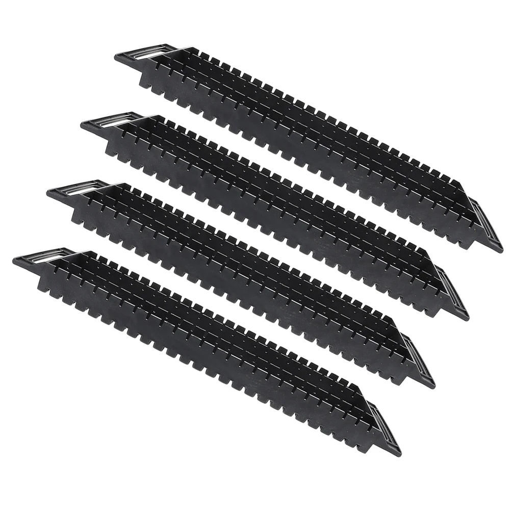 

4pcs Anti Static Bar Frame Pcb Board Holder for Soldering Bracket Electric Wire Circuit Storage Display Plastic 25slots