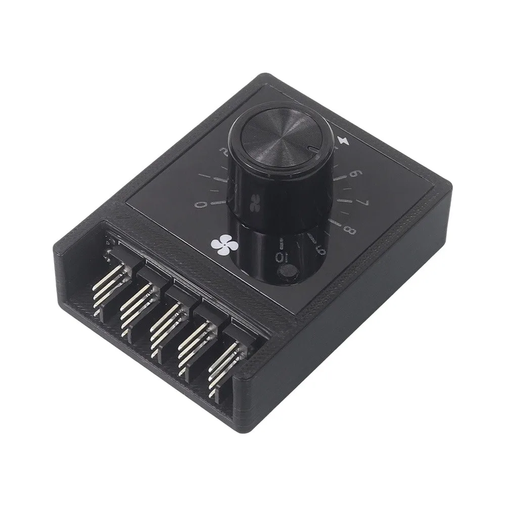 For 5 Channel For PWM Fan Control Module for 4 Pin DC Fans For 5V 12V 24V Input 60W Max DCFor 5For 521 Power Jack
