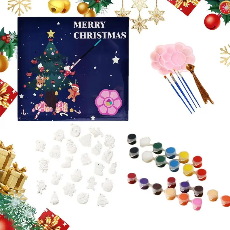 

Plaster Painting Set Christmas Figure Drawing Set Kids Arts And Crafts Painting Kit Creative Activity Toys For Boys Girls Adults