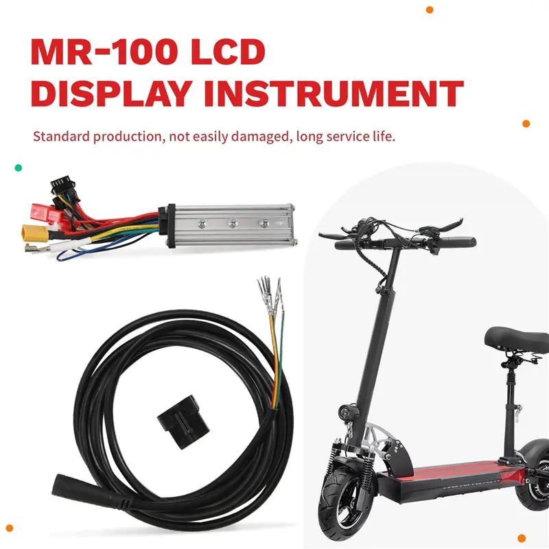 NEW HOT In Stock-36V 500W Controller+MR-100 LCD Display Dashboard Meter For KUGOO Electric Scooter Kit