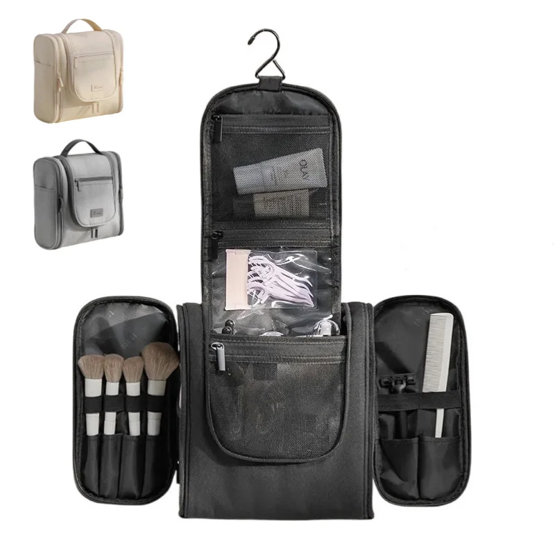 Large Multi-Pocket Hanging Toiletry Bag with Hook Stylish Makeup Organizer for Women & Men,Toiletry Travel Bag, Christmas Gift