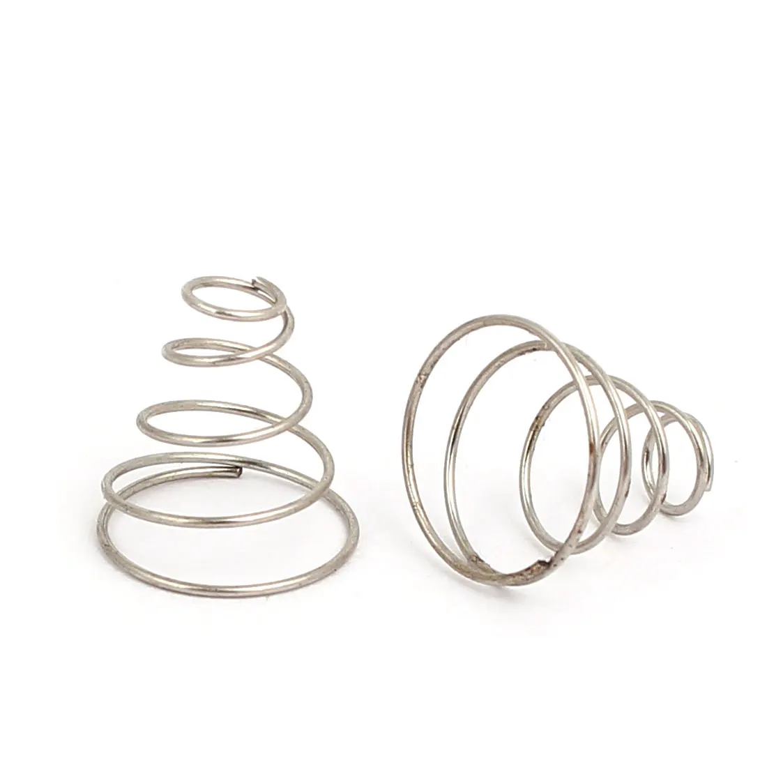30/45/60Pcs Metal Tower Spring Taper Conical Compression Spring Silver Tone 11x5.5x11mm/10x6x19mm/15x6x26mm for Screen Doors