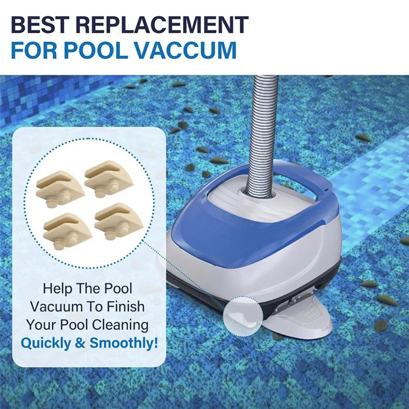 

ABGE-AXV014SP Pool Vacuum Pod Shoe Kit For Hayward Aquabug, Aqua Critter, Navigator Pool Cleaner Feet Vac Parts - Pack Of 8