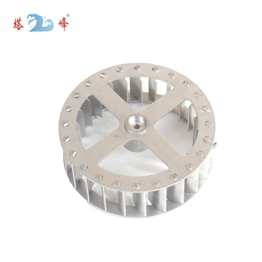 84mm diameter 30mm height small aluminum impeller fan multiple blade vane wheel