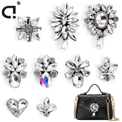 DUCrystal Multi shaped Crystal Rhinestone Applique Decorate Glue on/Sew on Crystal Patch Use Dresses,bag,shose