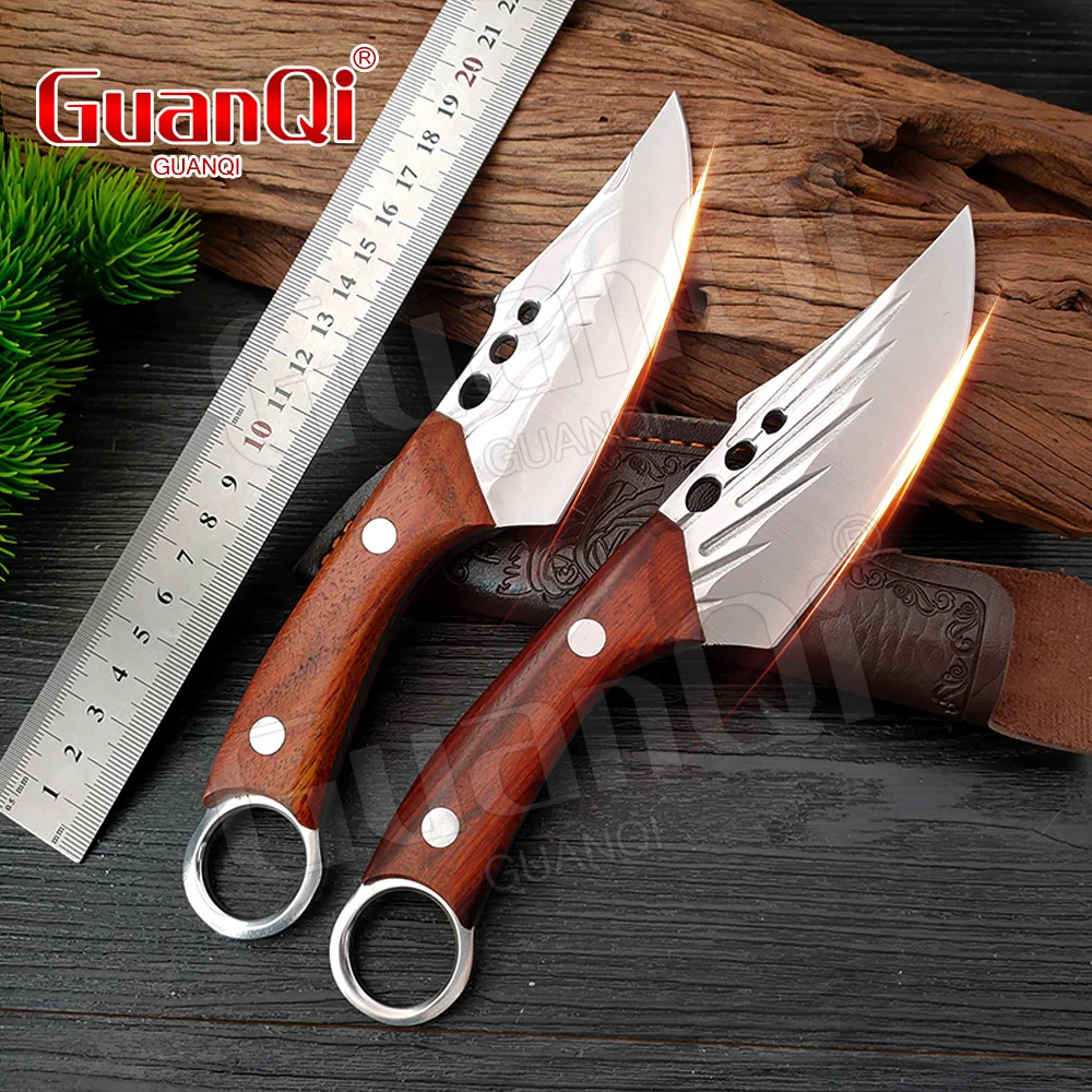 

4 inch Full-Tang Forged Fishing Butcher Boning Knife Handmade Forged Kitchen Knife Meat Cleaver Chef