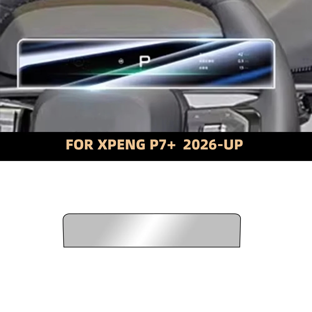 Auto-Schutzfolie aus gehärtetem Glas für XPENG P7 P7+ 2024-2026 Auto-GPS-Navigationsbildschirm-Displayschutz Innenraumzubehör.