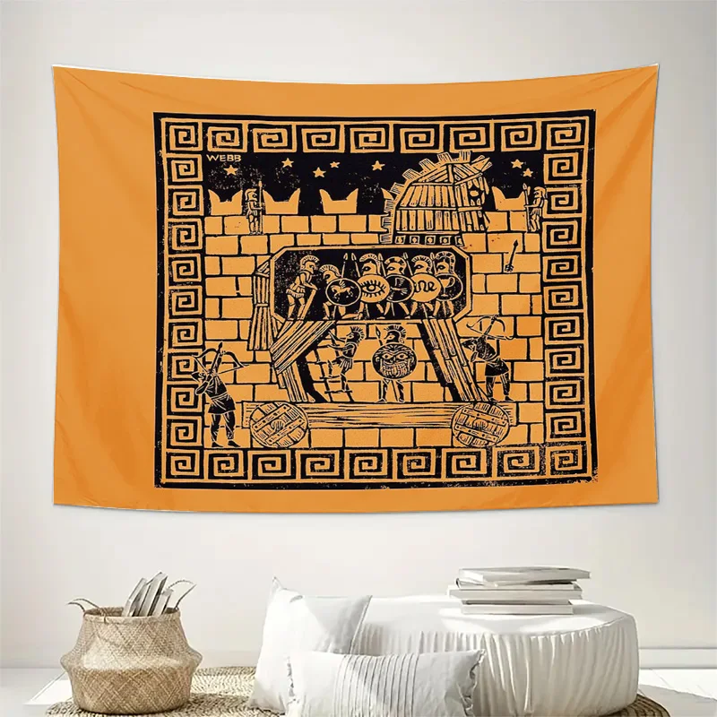 Ancient Greek Tapestry Wall HangingMythology DecorHome TextileBoho Room DecorGods and HeroesHistorical ArtGift IdeaDorm RoomLivi