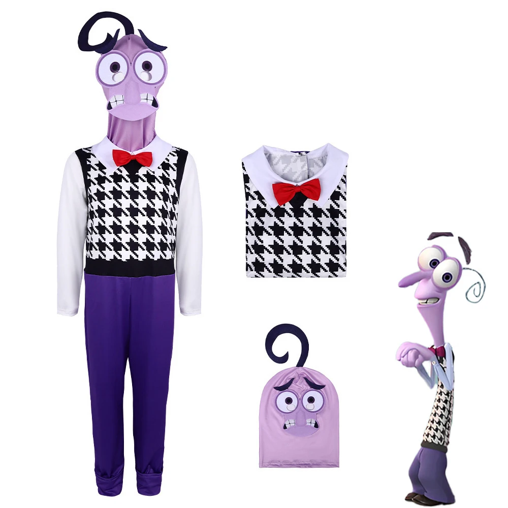 Anime Movie Inside Out Anxiety Cosplay Costume Anxiety Embarrassment Fear EnvyAdult Kids Halloween Stage PerformanceCostume