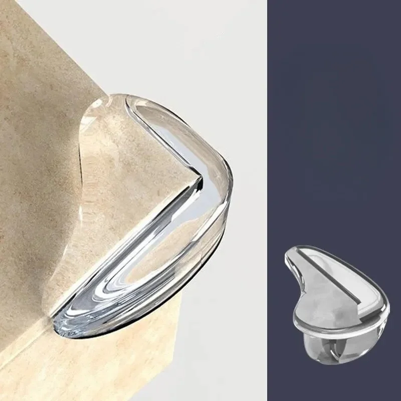 Clear Anti-collision Coffee Table Furniture Corner Protectors Children's Soft Corner Sheathing Living Room Decor  4Pcs view 2