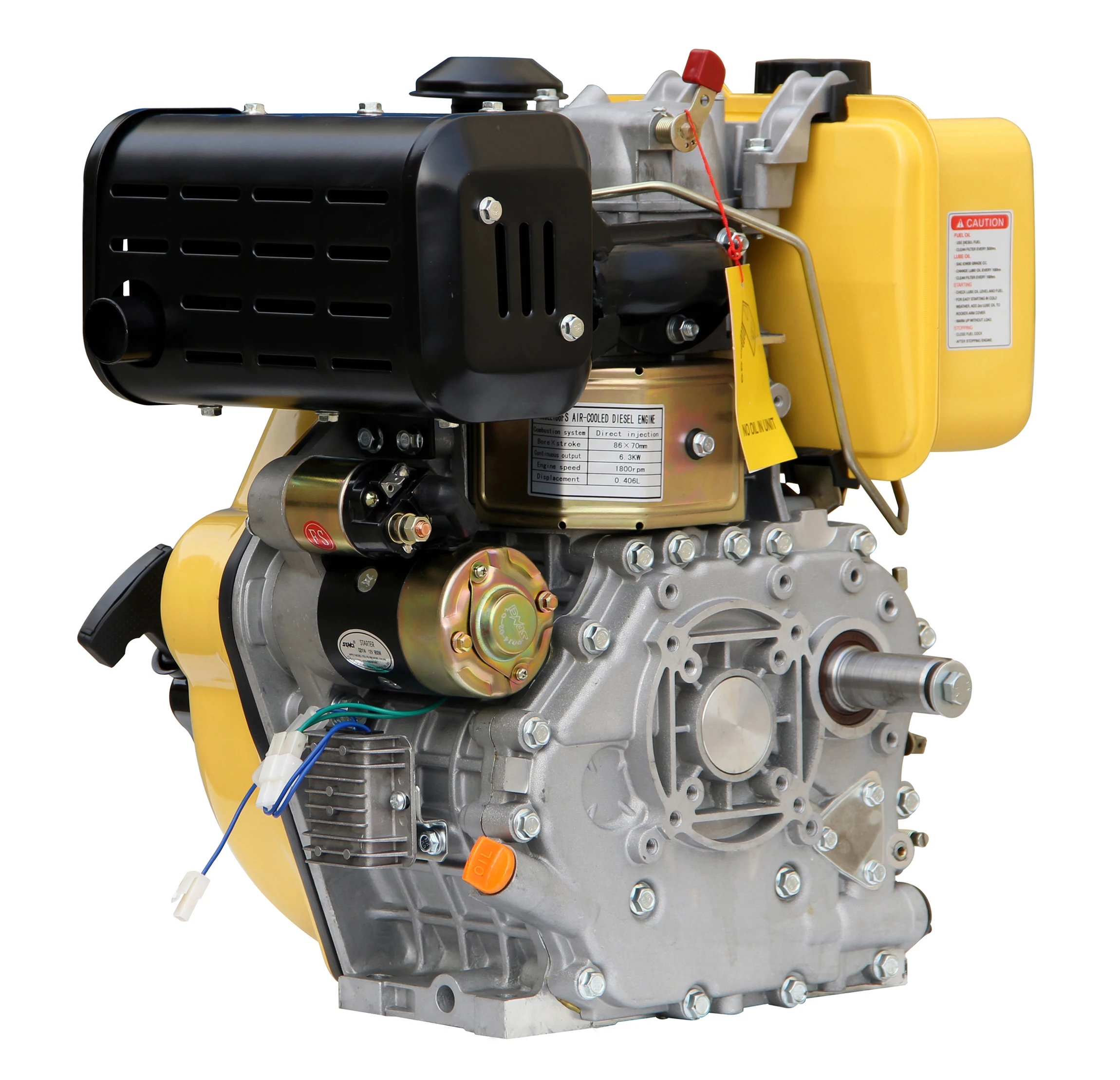 Changzhou Multi Function Motor 10 Hp 186F Camshaft Air-cooled Diesel Engine