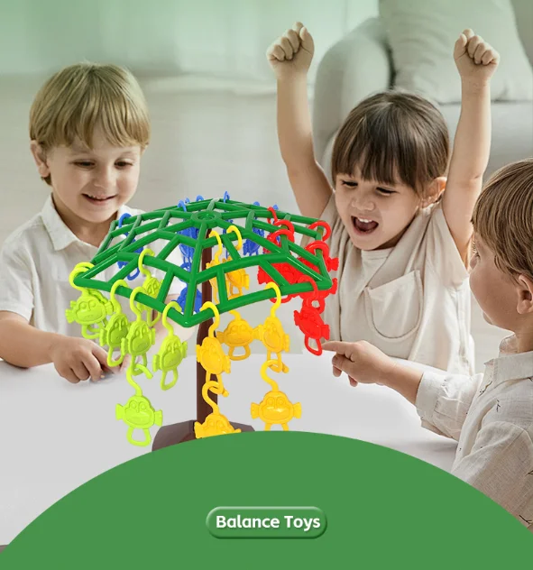 Children's Focus Toy Monkey Balance Tree Parent-Child Interactive Game Education Skills Training Gift
