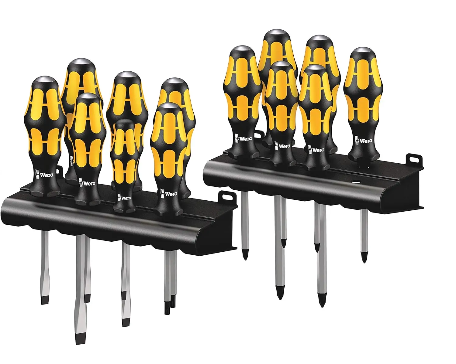 

05133285001 Big Pack 900 Screwdriver Set Kraftform, Chiseldriver and Rack, 15 Pieces, Silver