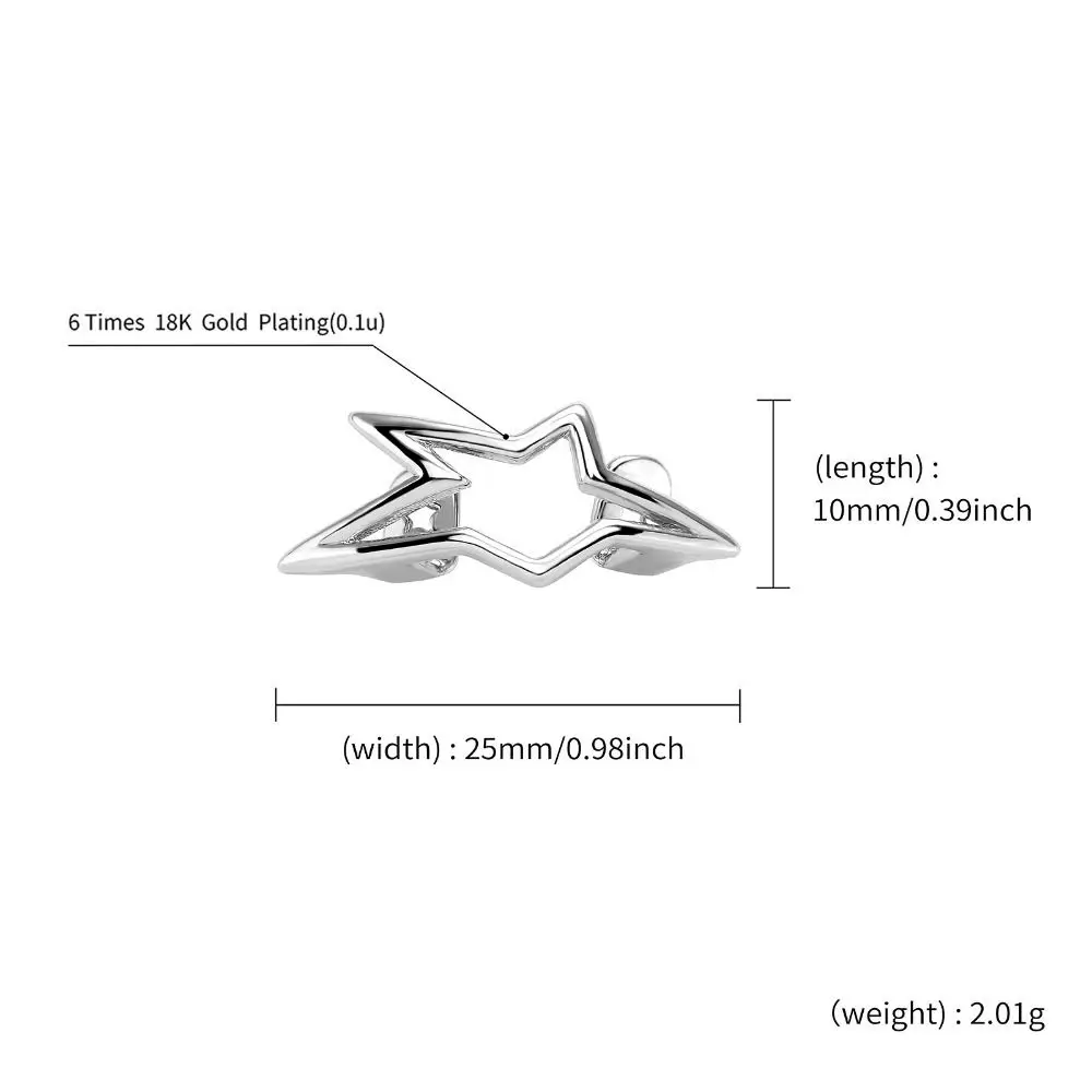 موضة النحاس غير النظامية ستار الأسنان Grillz الهيب هوب الشرير الجوف شوايات الأسنان لامعة يمكن ارتداؤها الأسنان مجوهرات الرجال النساء #6