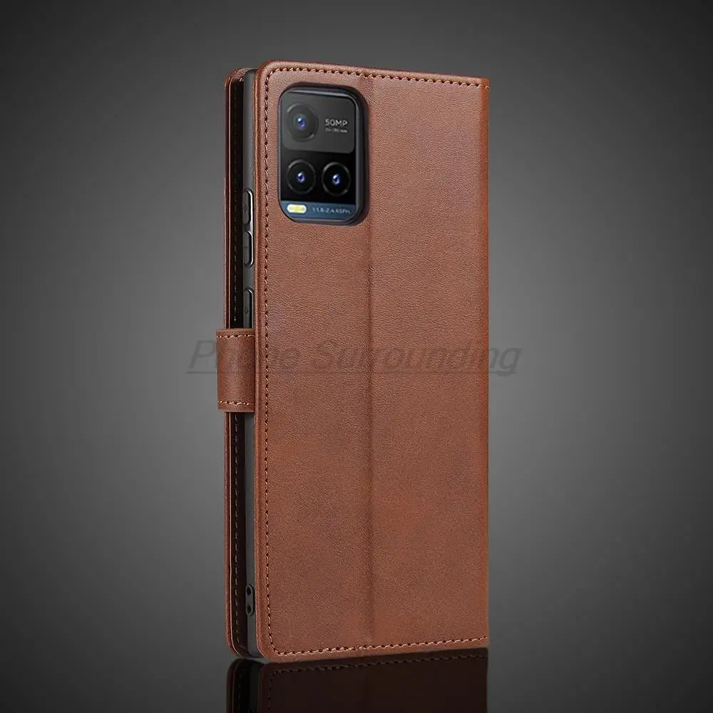 Vivo Y21 s Case Wallet Flip Cover Leather Case for Vivo Y21s Y21 Pu Leather Phone Bags protective Holster Fundas Coque