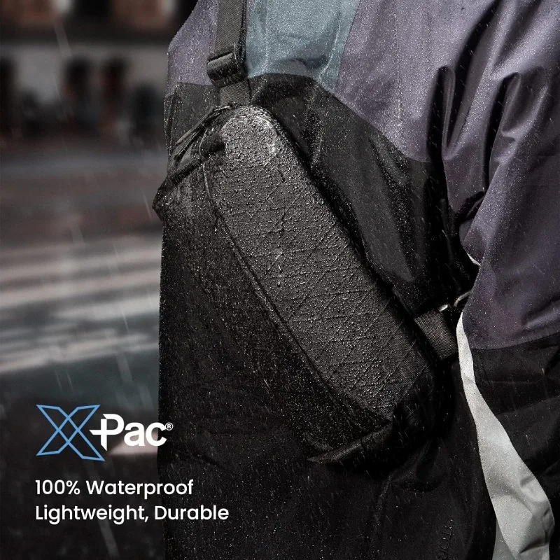 Compact EDC X-Pac Sling Bag, Minimalist Chest Shoulder Sling Backpack Crossbody Bag for Men and Women, Water-resistant