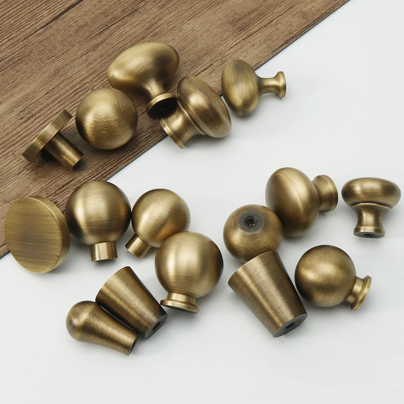 Vintage Luxury Furniture Pulls Round Bar Shaped Cabinet Handles Drawer Door Knobs Kitchen Shoe Cupboard Closet Handle Diy