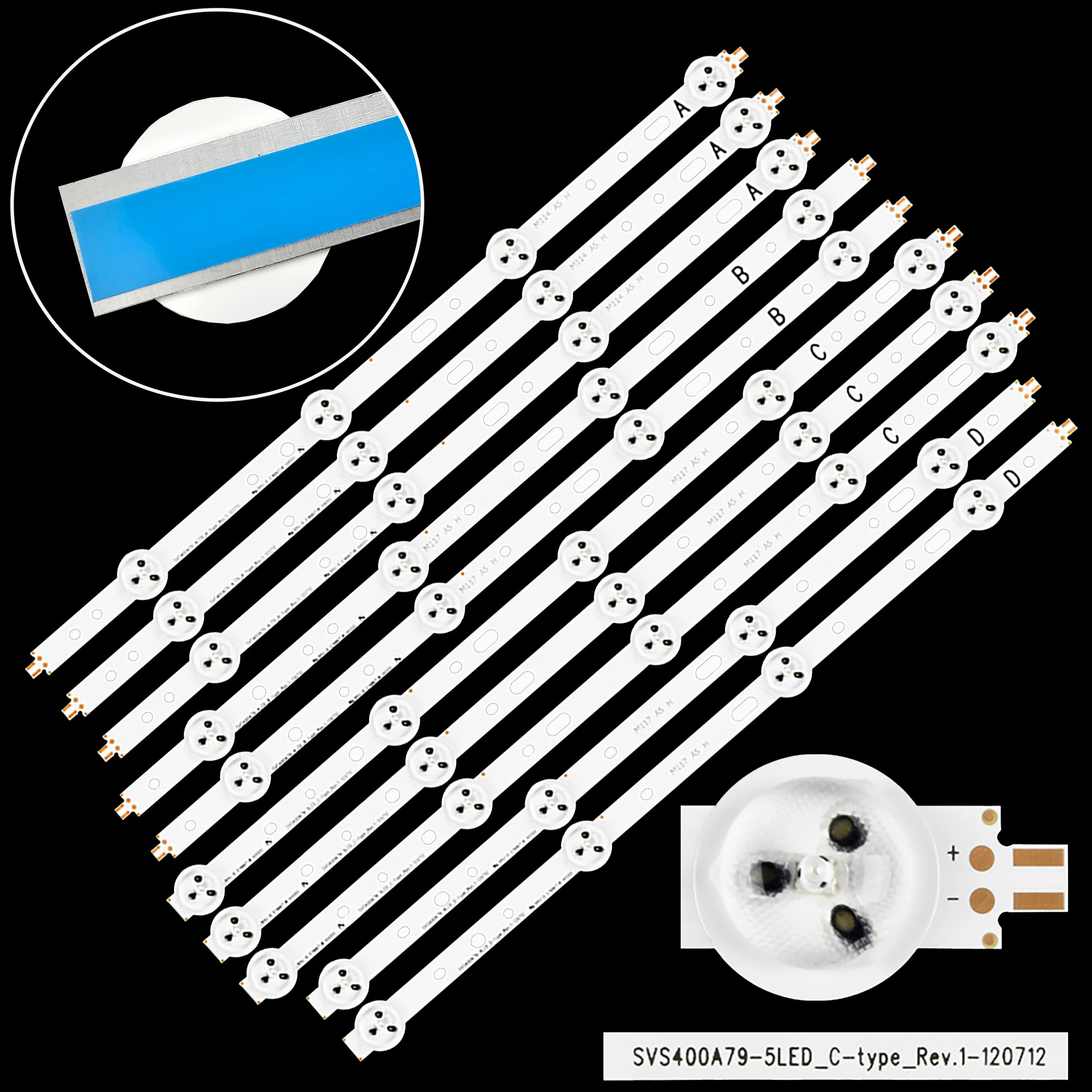 

Perfect LED strip replacement for 40d1333b 40l1333b 40pfl3208t lta400hm23 svs400a73 svs400a79 a b/c d 40VLE5322BG 40VLE5324BG