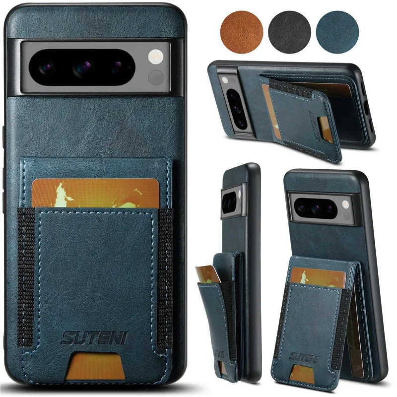 حافظة هاتف جلدية فاخرة متعددة الوظائف من EUCAGR لهاتف جوجل بيكسل 9 برو 8 7 6 برو حافظة لهاتف جوجل بيكسل 8A 7A 6A #6