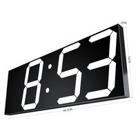 WiFi LED Electronic Wall Clock Modern Minimalist Electronic Clock Wall Alarm Clock Vintage Home Decor Kitchen Large Wall Clock