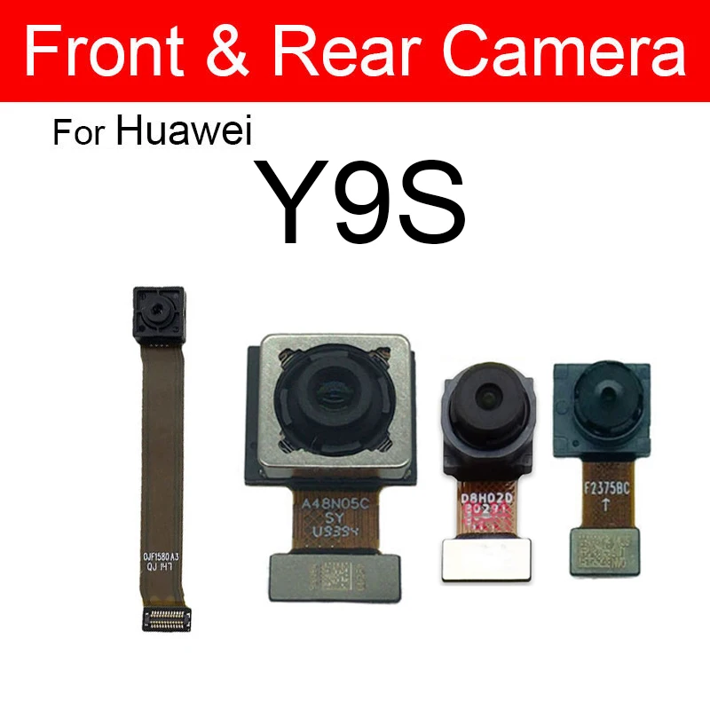 Rear Main Front Camera For Huawei Y9S Y9 2018 2019 Y9 Prime 2019 STK-L21/L22 LTK-LX3 Front Small Back Big Camera Flex Cable Part